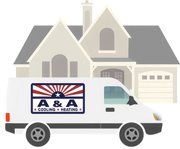 A&A Cooling & Heating service van